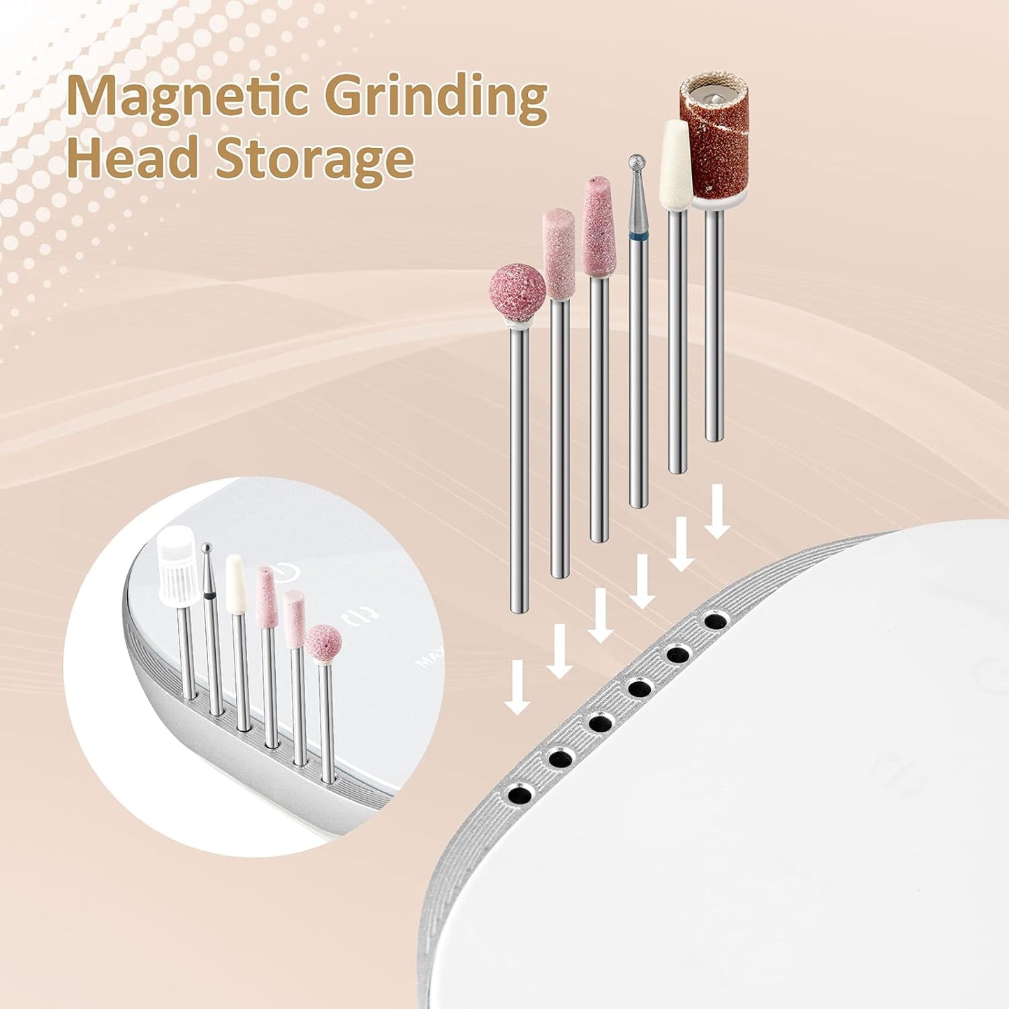 Madenia Professional Electric Nail File Drill Machine for Acrylic Gel Nails NEW