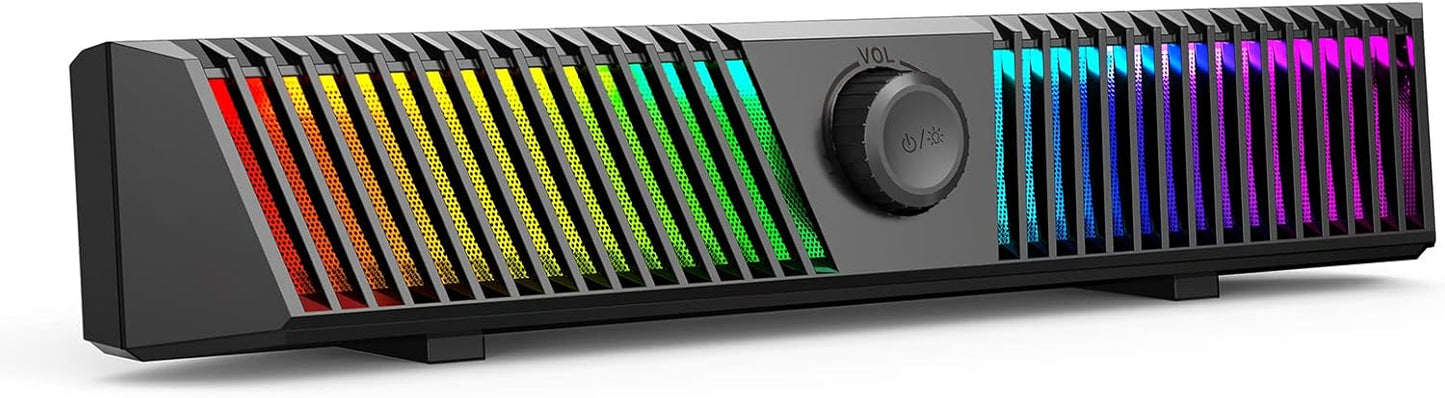 Smalody Black Computer Speakers for Desktop Gaming Monitor with Bluetooth DEMO
