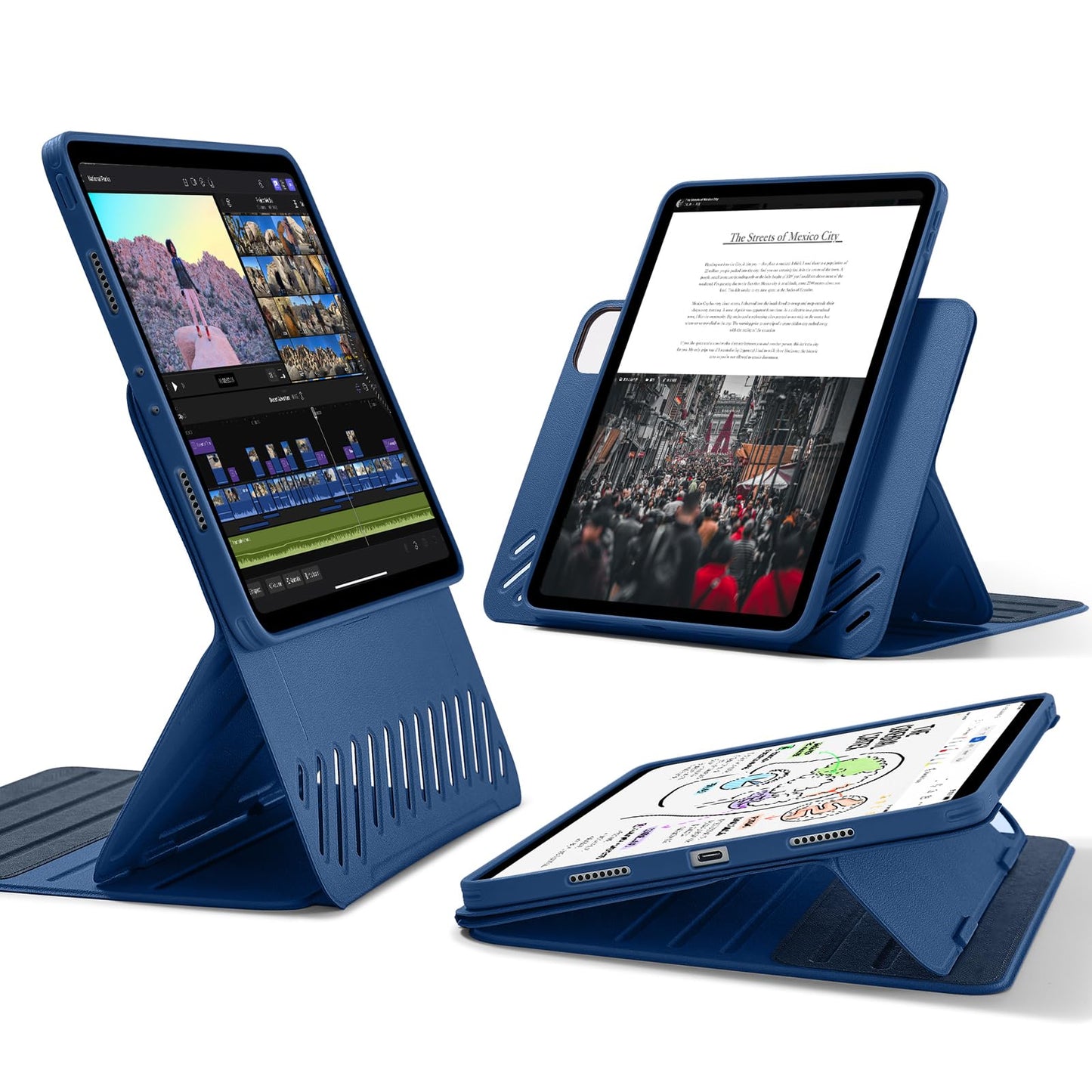 ESR Blue Protective Case Cover for iPad Pro 11" M5/M4 Tablet - Durable Slim NEW