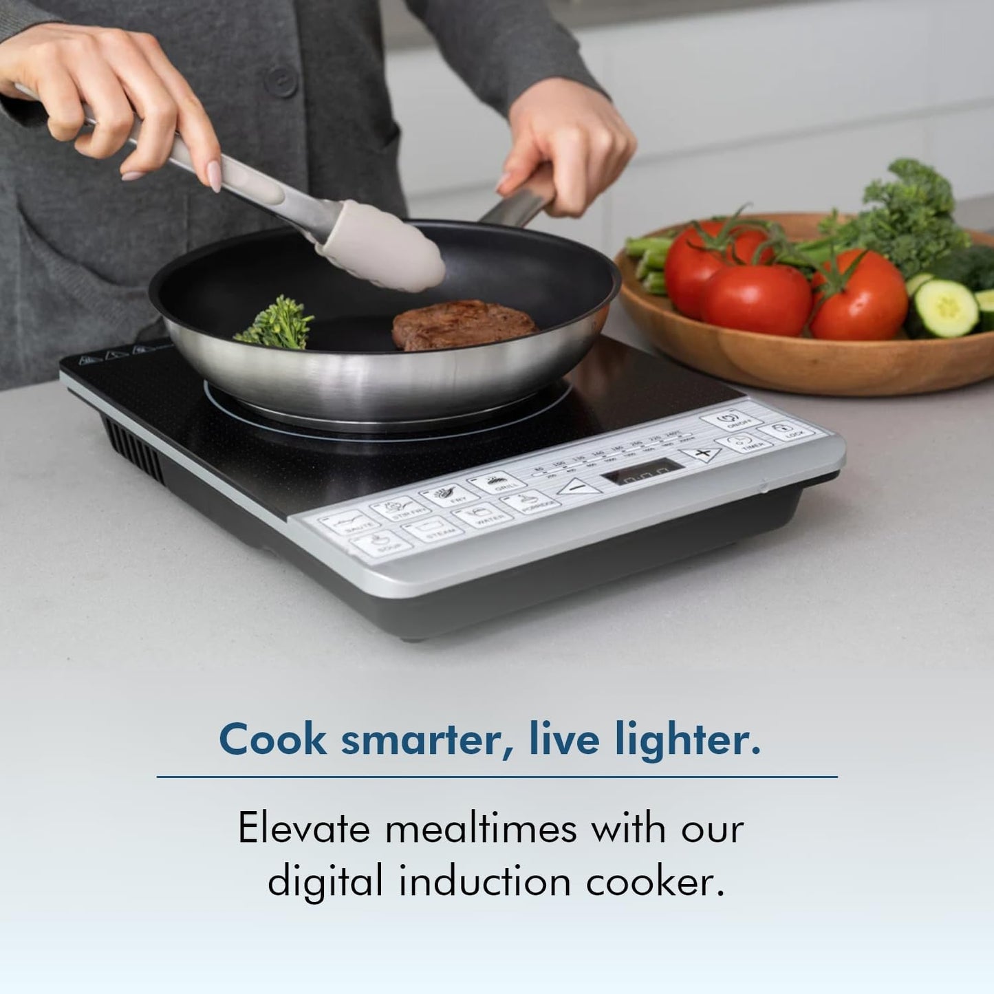 Healthy Choice 2000W Induction Cooktop Stove Powerful Electric Black & DEMO