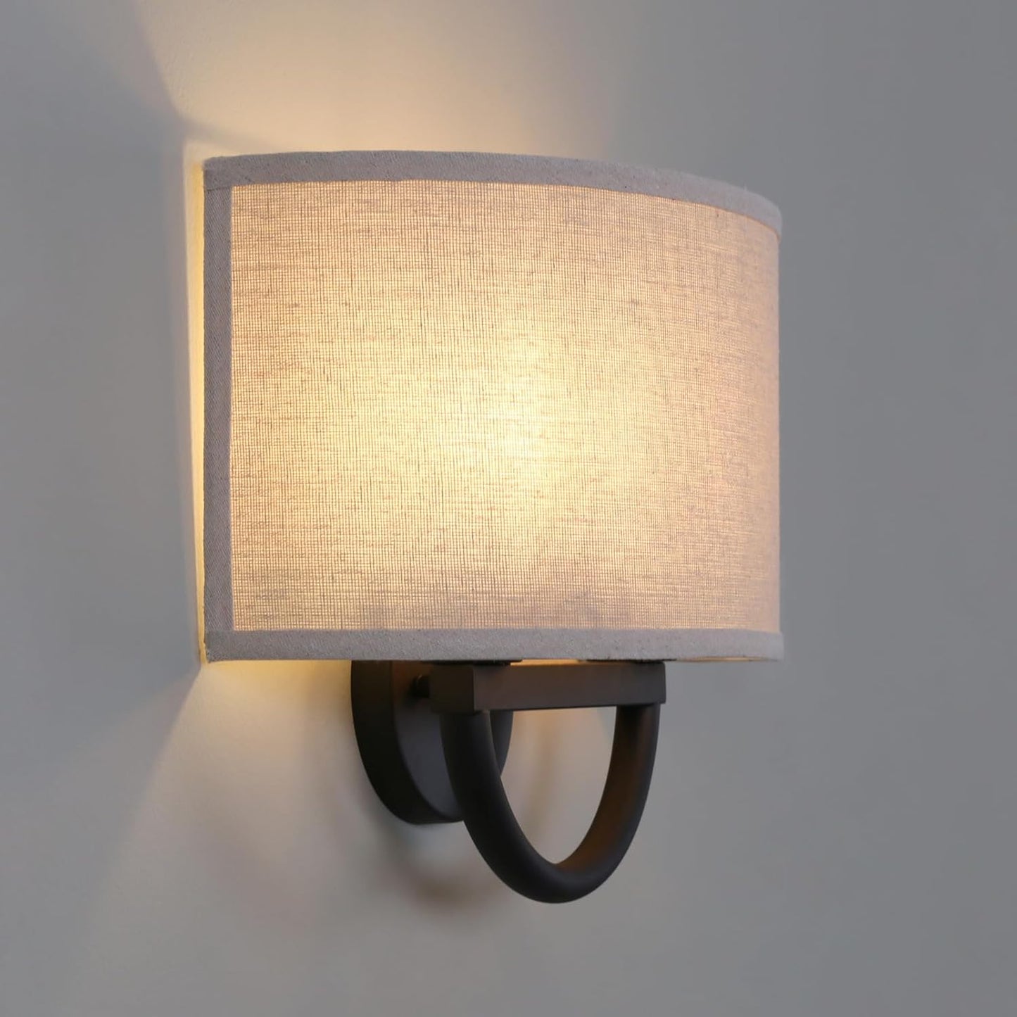 Vintage Industrial Double Sconce 2-Light Wall Lighting Fixture in Linen DEMO