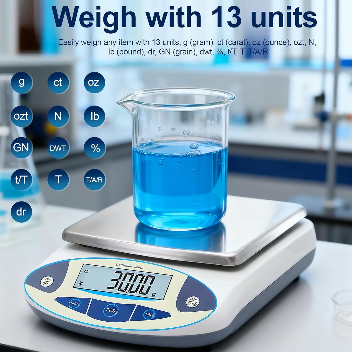 Precision Digital Science Instruments Electronic Lab Scale Balance, 0.01g DEMO