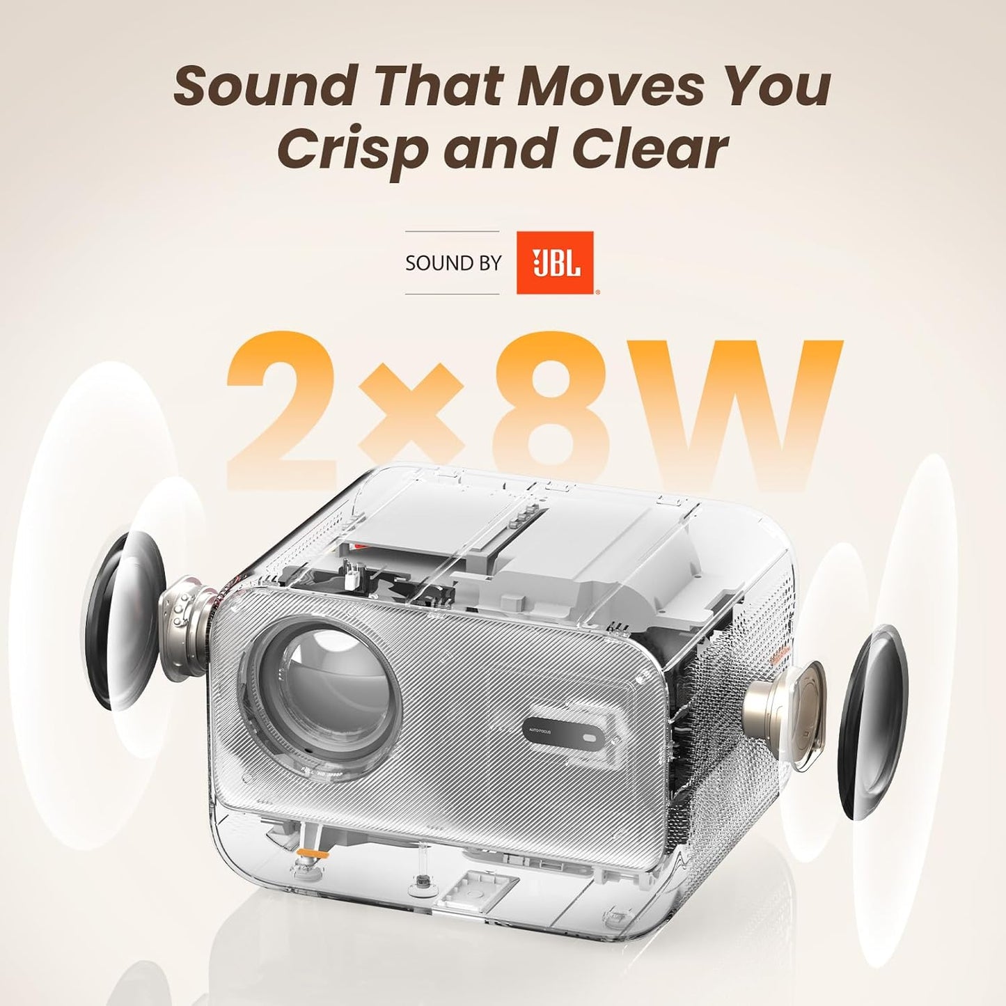 Yaber Portable Projectors Wireless WiFi Autofocus Projector for Home Theater,