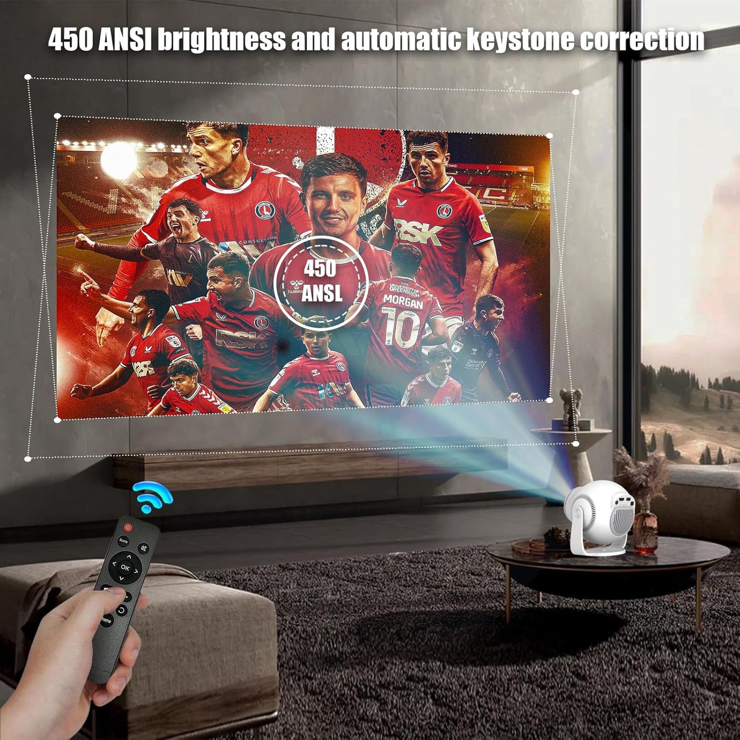 4K 8K Projectors HD Android 14 5G WiFi Mini Projector for Home Theater