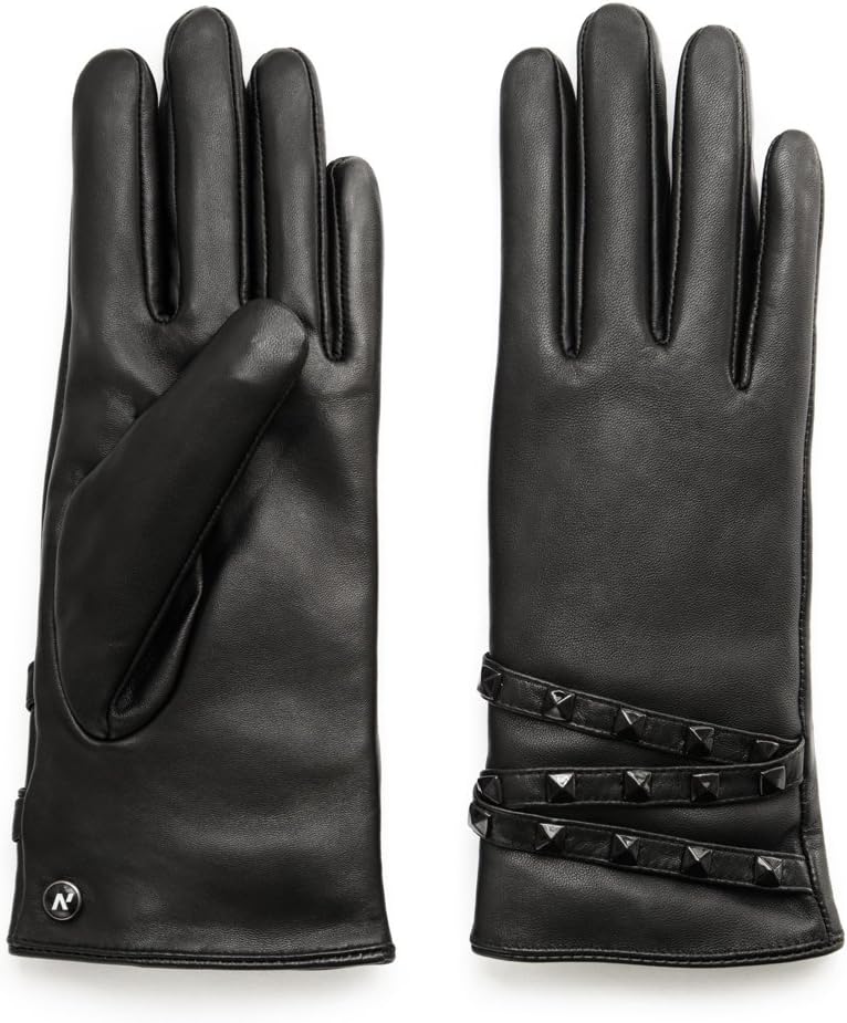 napo Gloves Large Black Cold Weather Touchscreen Leather for Men & Women NEW