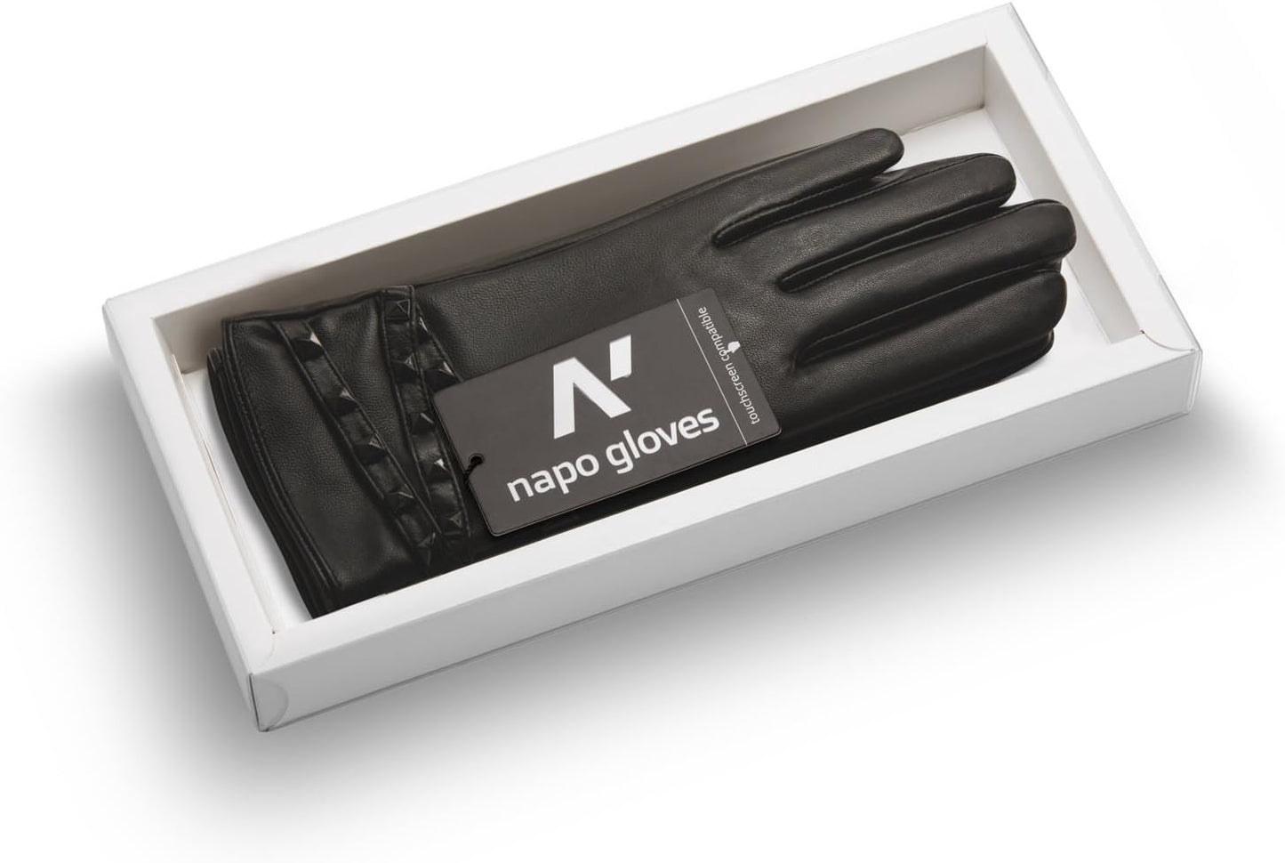 napo Gloves Large Black Cold Weather Touchscreen Leather for Men & Women NEW