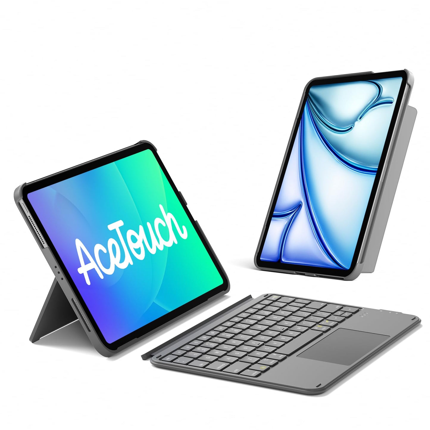 Inateck Gray Keyboard Case for iPad 11th/10th Gen, Air 4 Size A16 11 Size NEW
