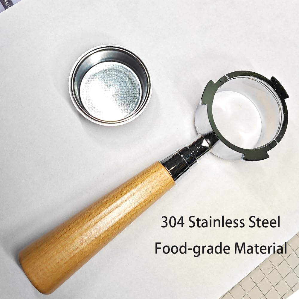 Stainless Steel Bottomless Portafilter for Espresso Machines Size 51mm NEW
