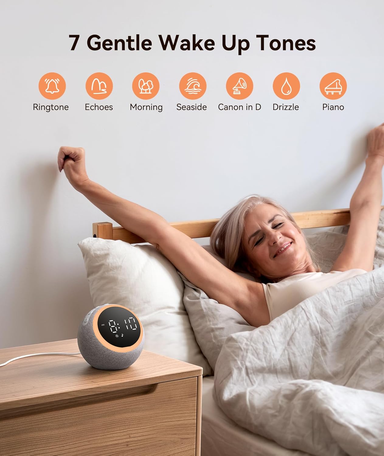 Dreamegg Grey Noise Sound Machine with 25 Soothing Ambient Sounds for Sleep DEMO