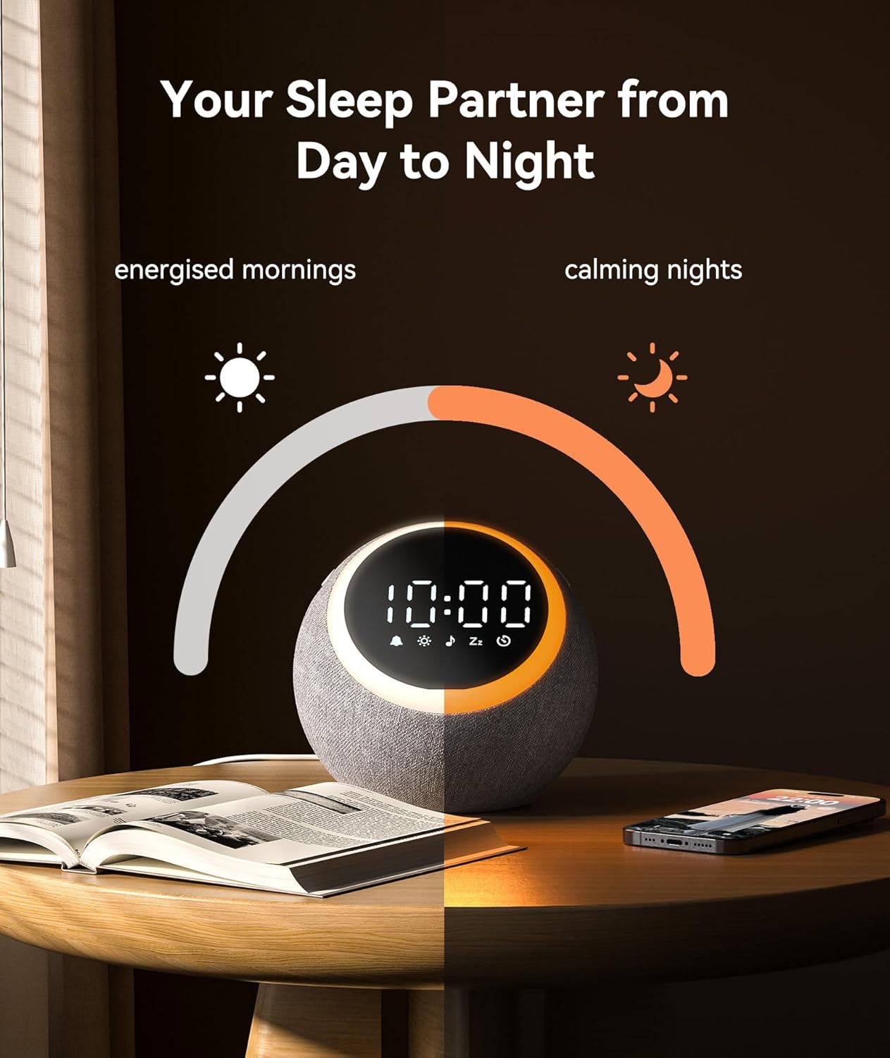 Dreamegg Grey Noise Sound Machine with 25 Soothing Ambient Sounds for Sleep DEMO