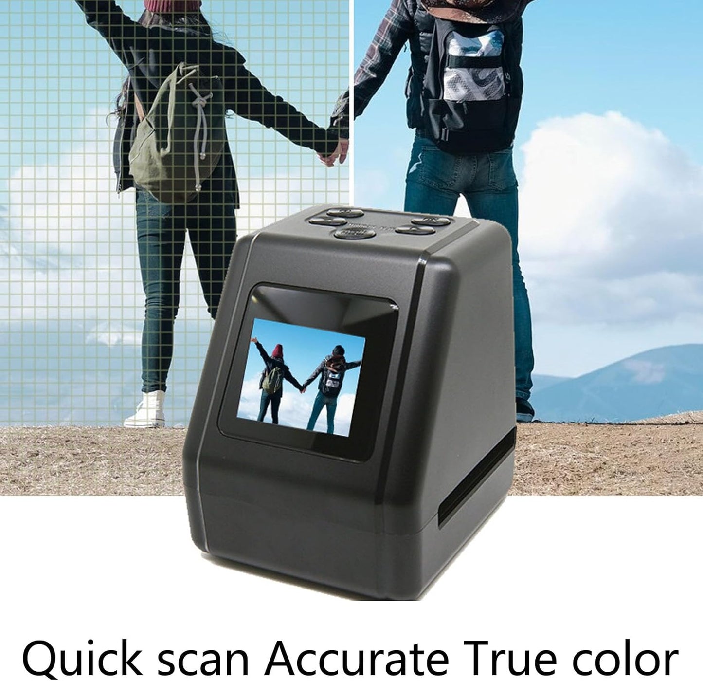 Portable Digital Scanners Film Slide & Negative Scanner with LED Backlight NEW