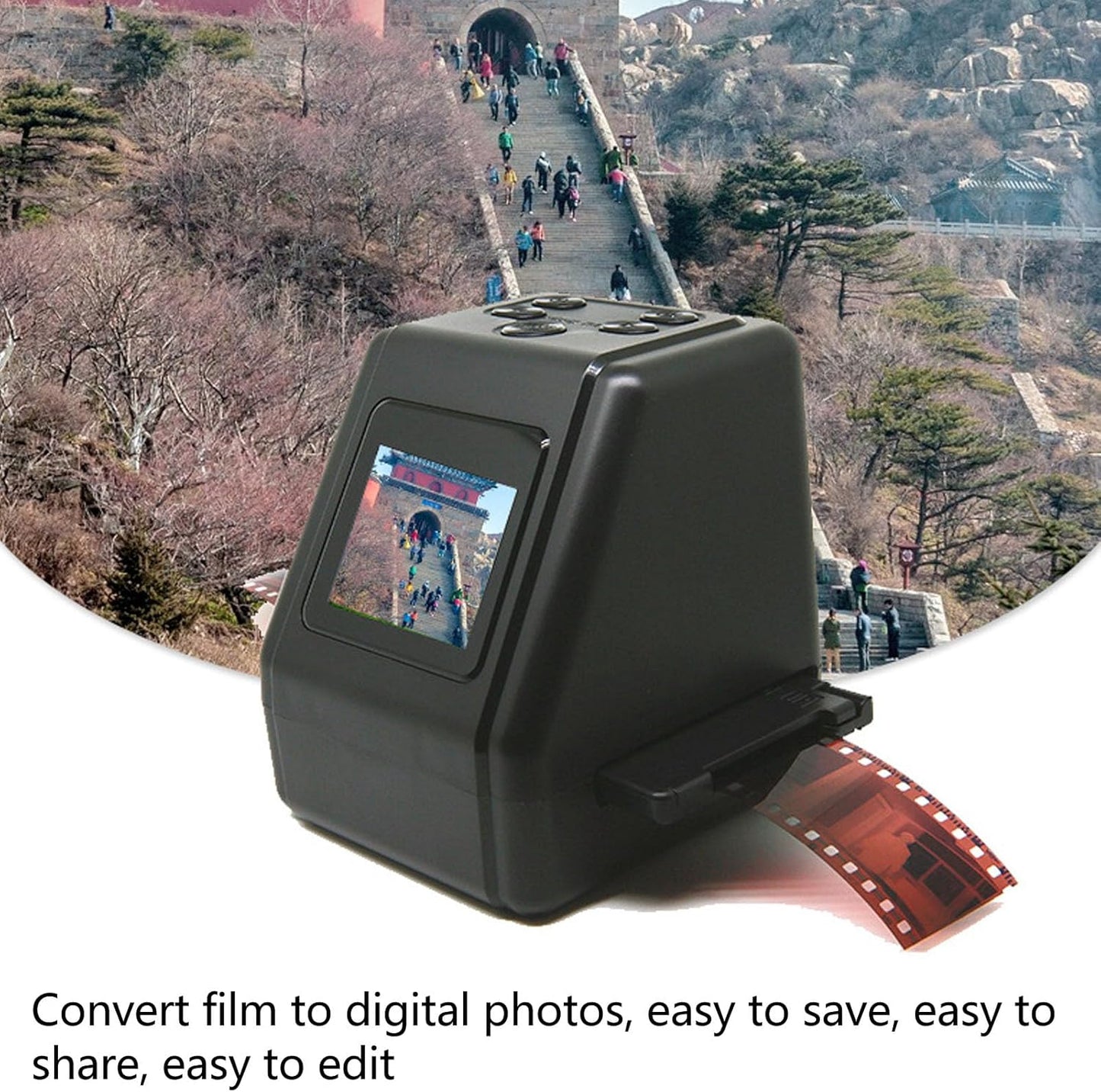 Portable Digital Scanners Film Slide & Negative Scanner with LED Backlight NEW