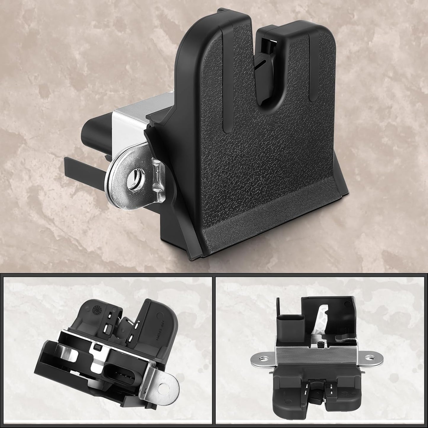 Black Power Door Lock Actuator for Tailgate, Trunk Lid, and Liftgate DEMO