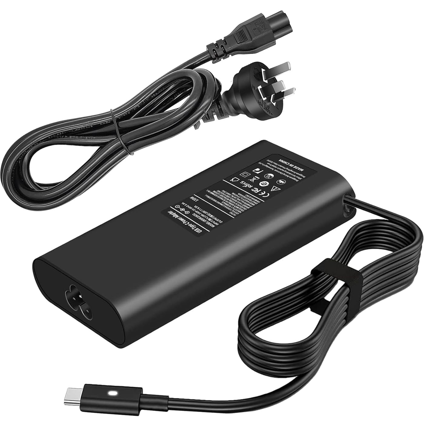 65W USB-C Laptop Charger for Dell XPS 13 15 Latitude 5420 5290 7 Black DEMO