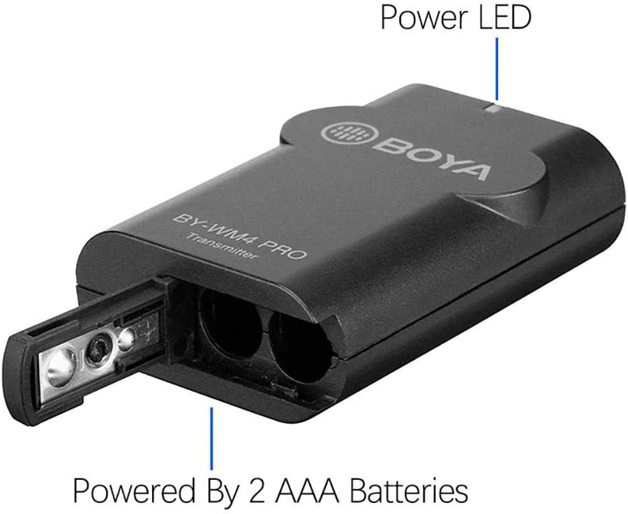 BOYA 2.4GHz Wireless Microphone System for Recording Equipment in Black NEW