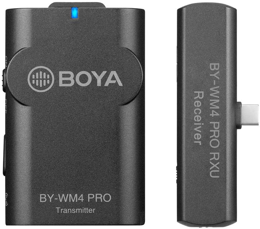 BOYA 2.4GHz Wireless Microphone System for Recording Equipment in Black NEW