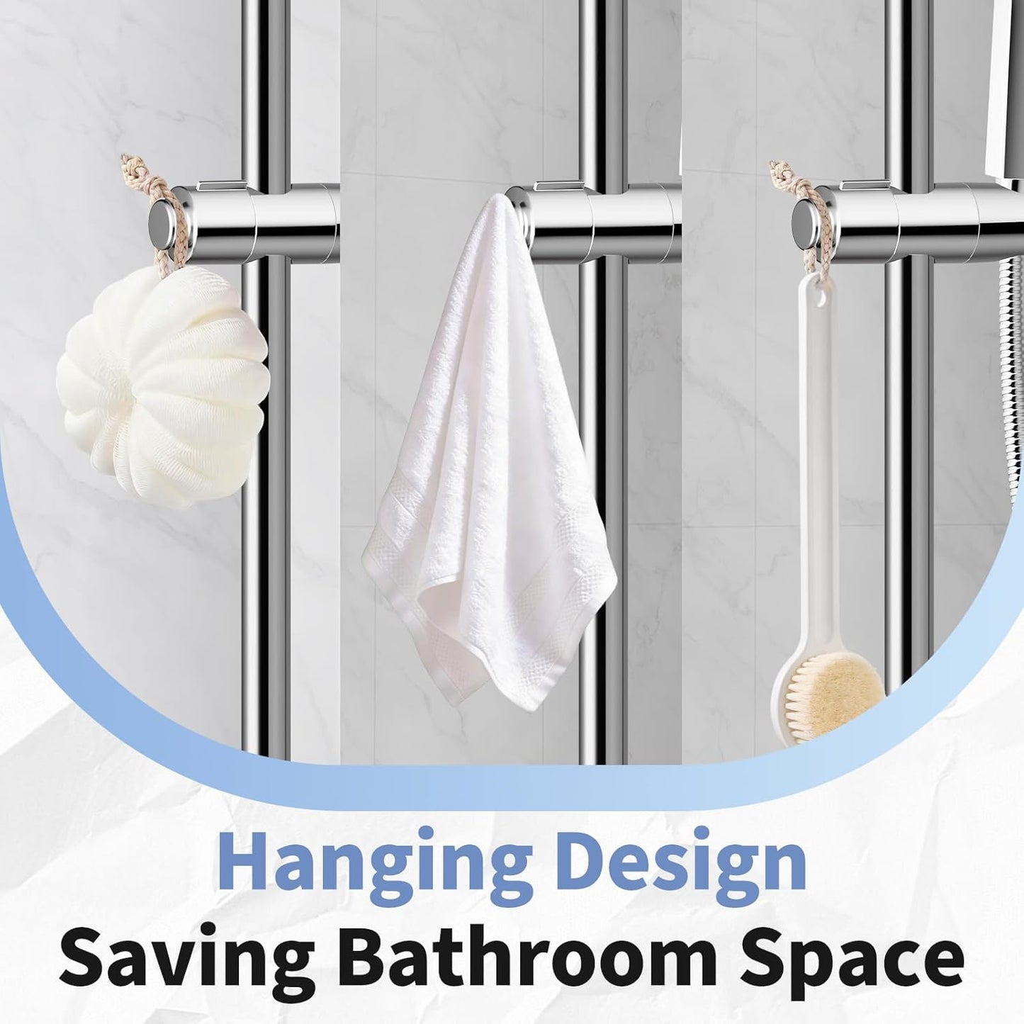 OFFO Chrome Adjustable Shower Head Holder for Sliding Bar Bathroom Accessory NEW