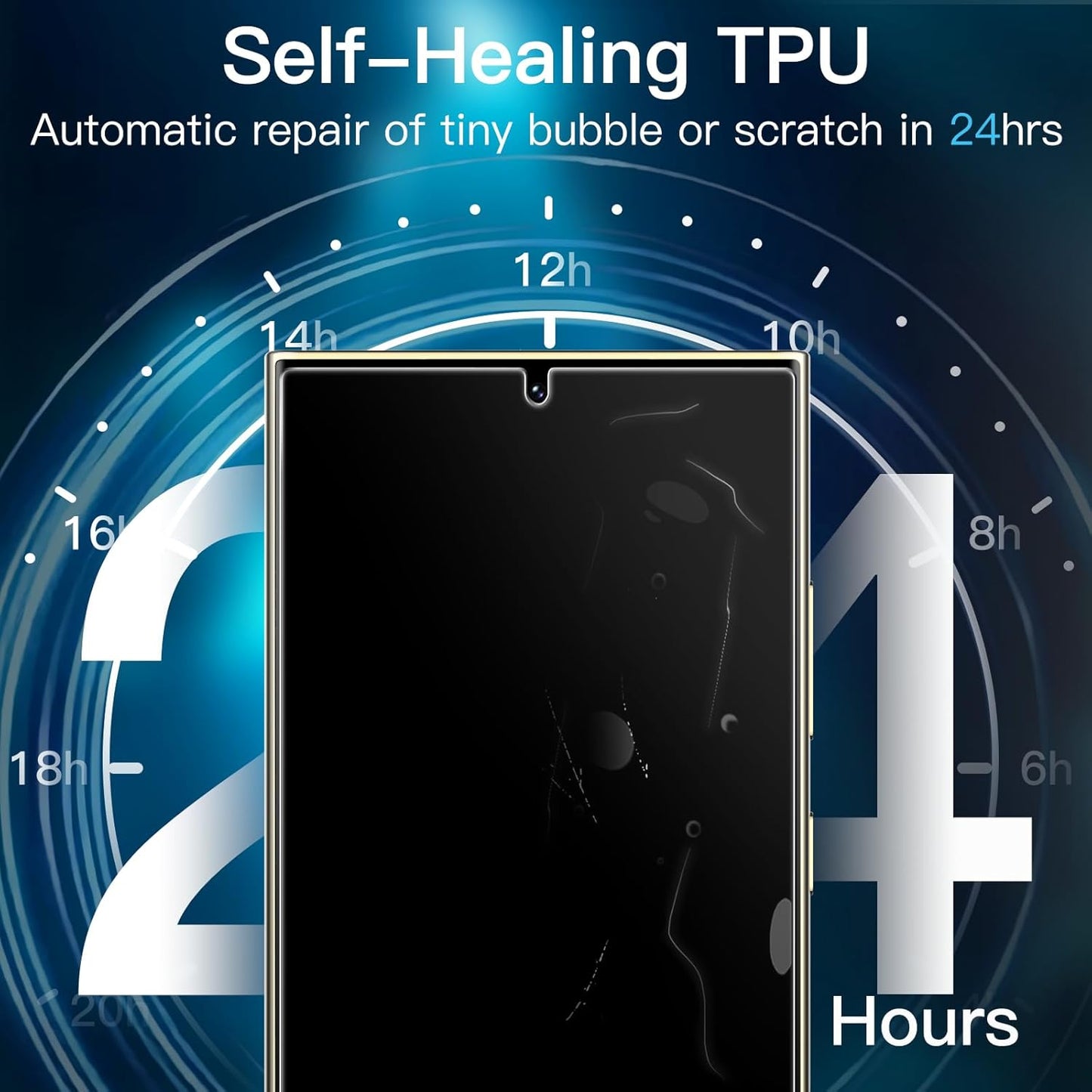 JETech Flexible TPU Screen Protector for Samsung Galaxy S24 Ultra, NEW