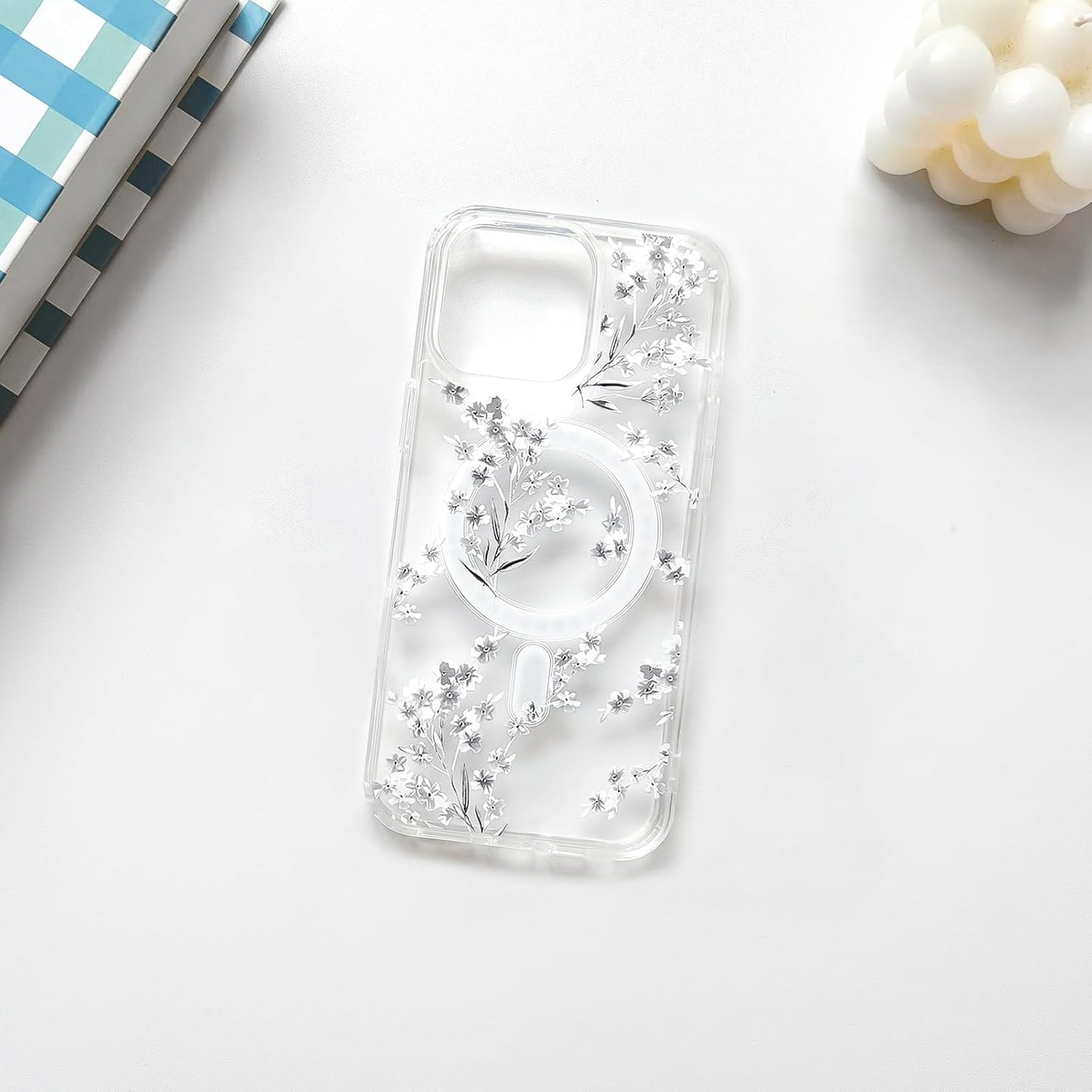 JETech Clear Magnetic Protective Phone Case for iPhone 15 Pro Max NEW
