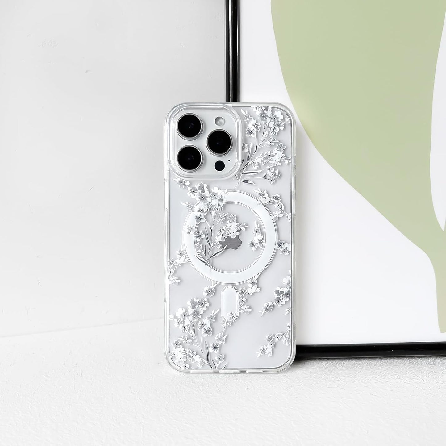 JETech Clear Magnetic Protective Phone Case for iPhone 15 Pro Max NEW