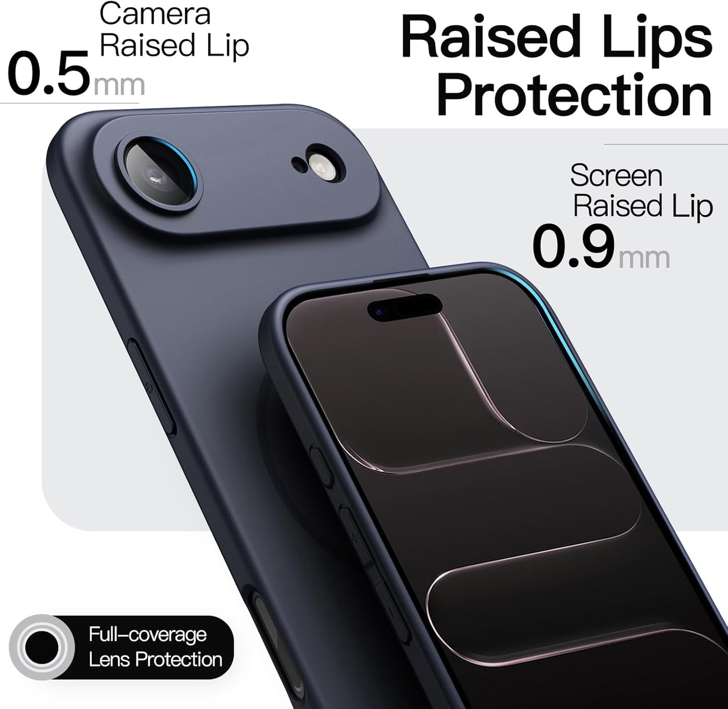 JETech Slim Magnetic Navy Blue Phone Case for iPhone Air - Protective Cover NEW