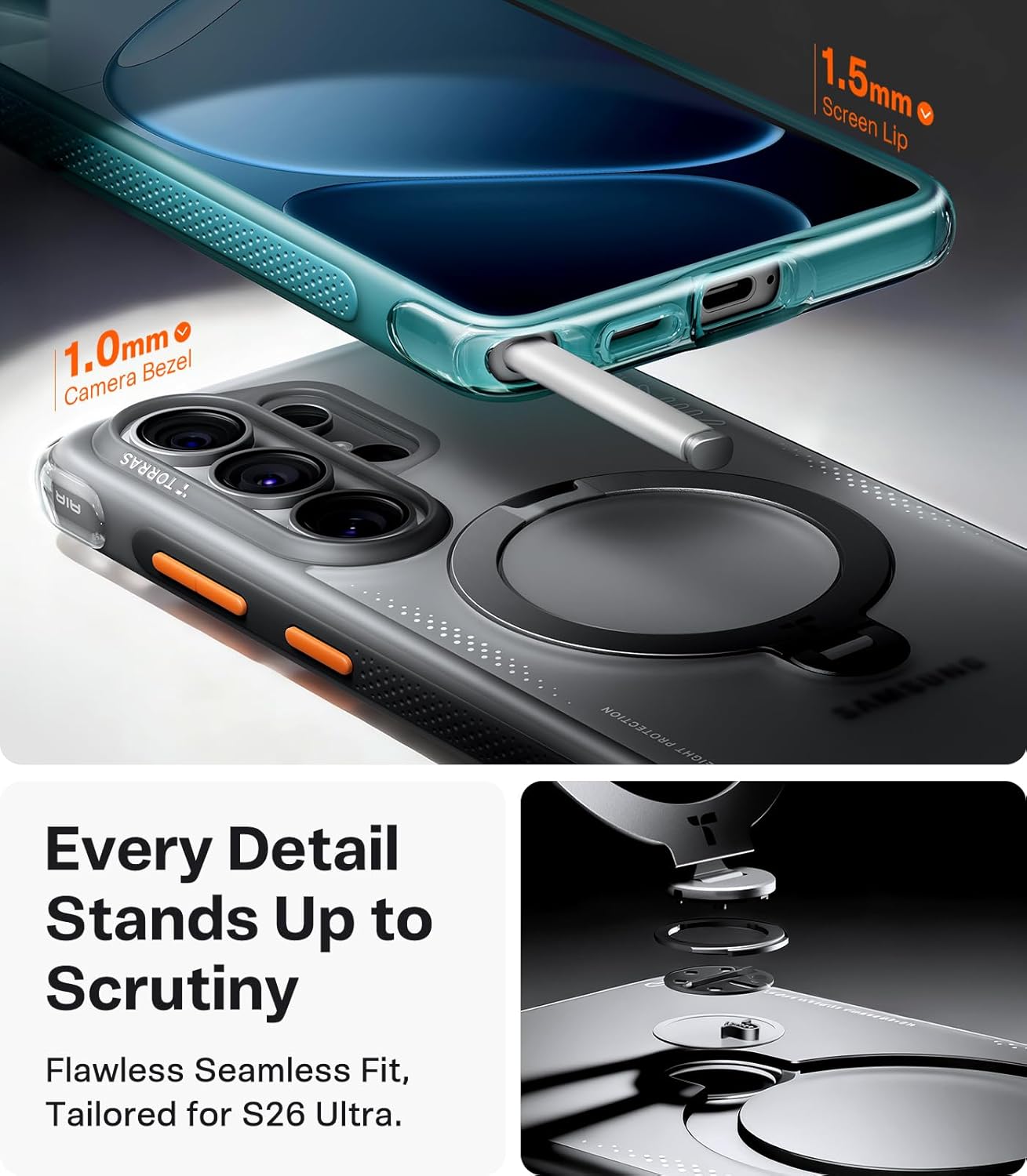 TORRAS Magnetic Phone Cases Protective Cover Case for Samsung Galaxy S26 NEW