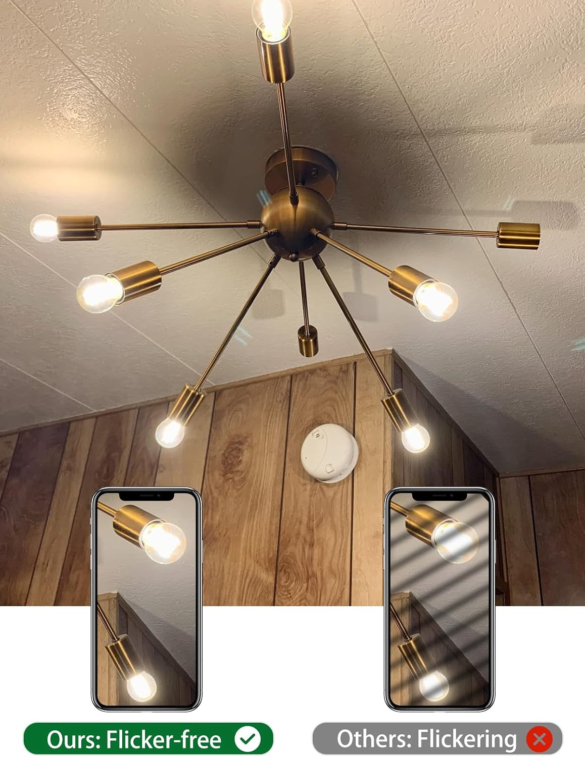 E27 LED LED Bulbs Dimmable Vintage Golf Ball Bulb, 2700K Warm White, 70-76 NEW