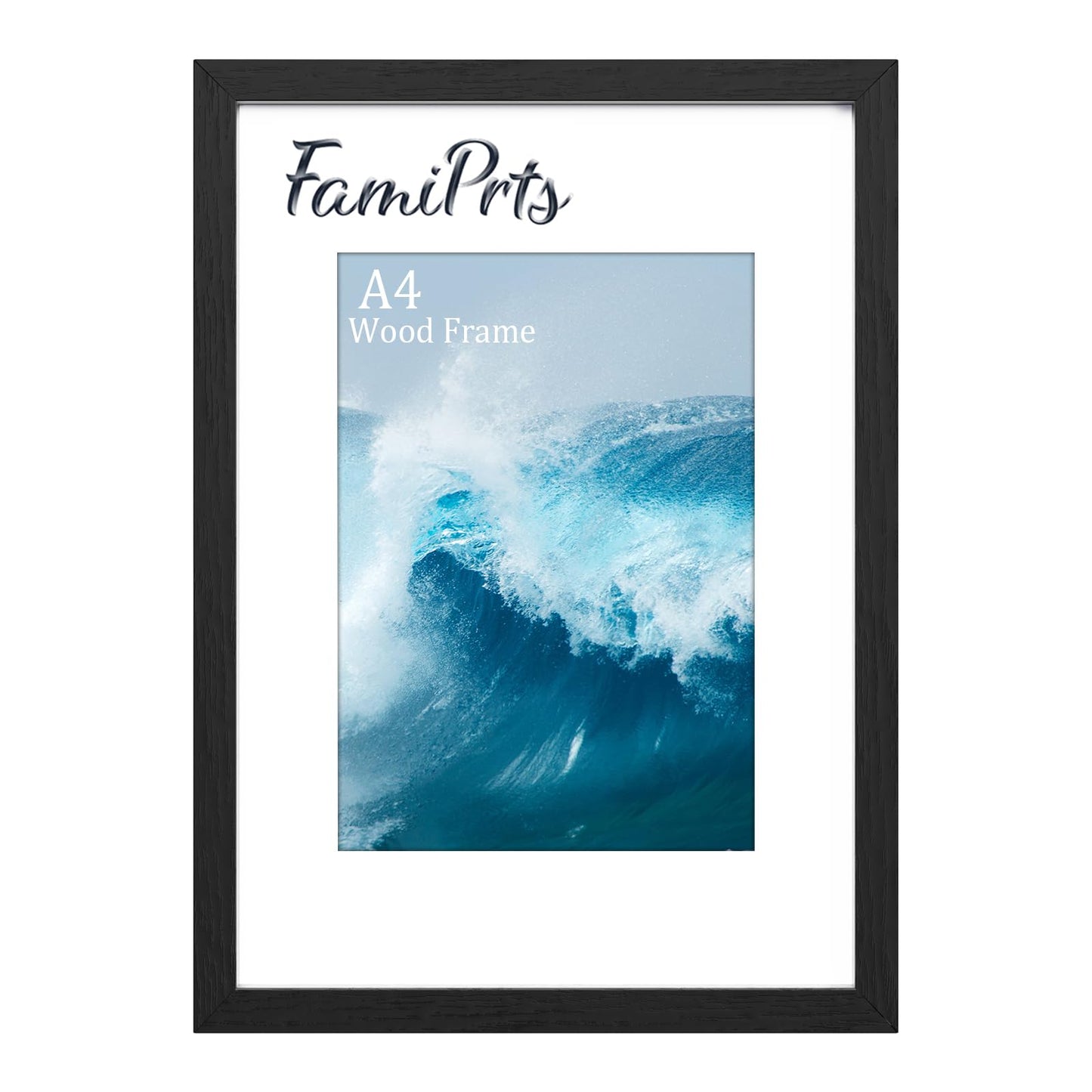 Versatile A4 Poster Frame in Black, Dual Orientation, 21.0 x 29.7cm Size NEW
