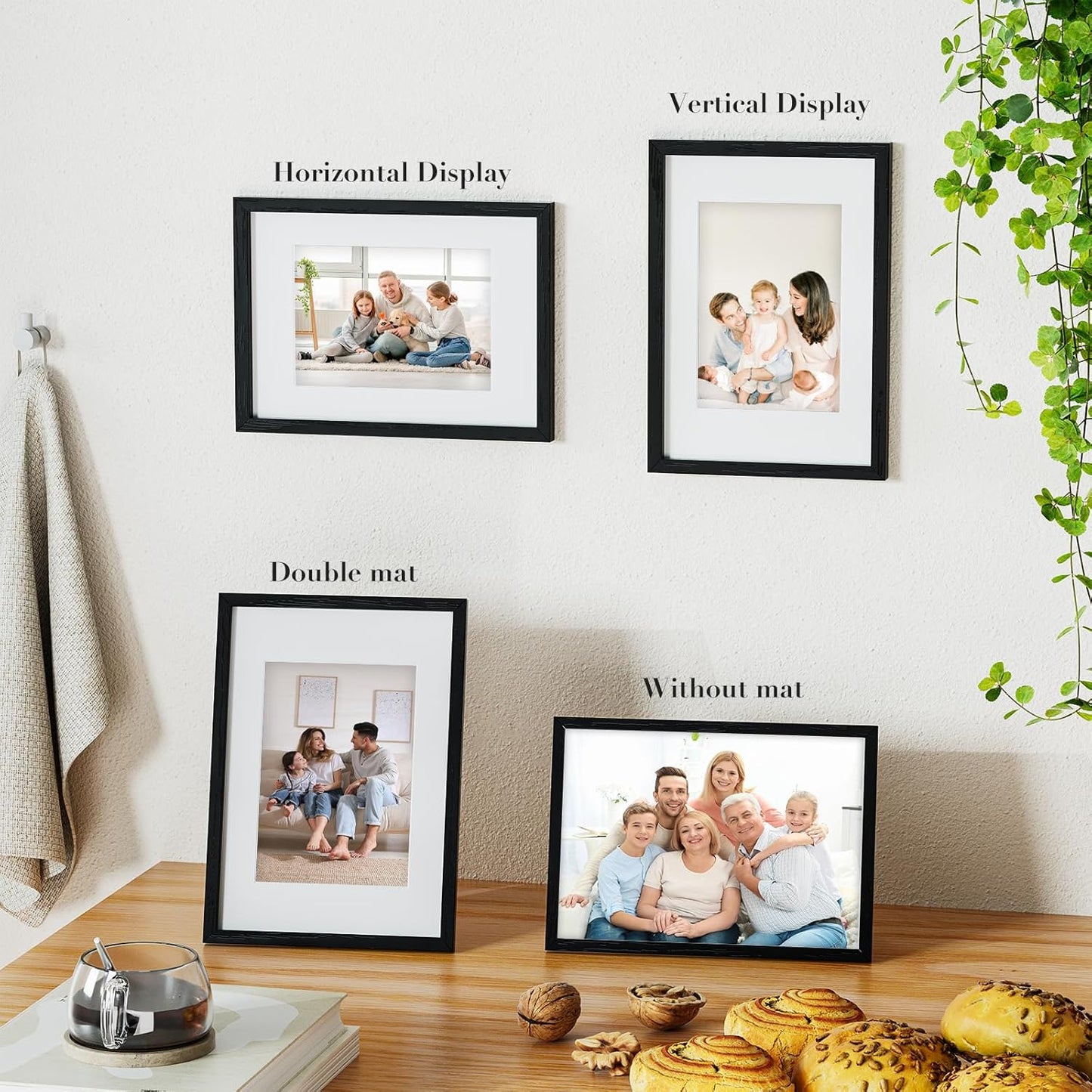 Versatile A4 Poster Frame in Black, Dual Orientation, 21.0 x 29.7cm Size NEW