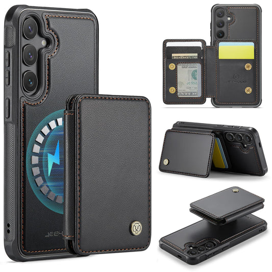 ELEPIK Magnetic Wallet Phone Case for Samsung Galaxy S23 with Card Slot NEW