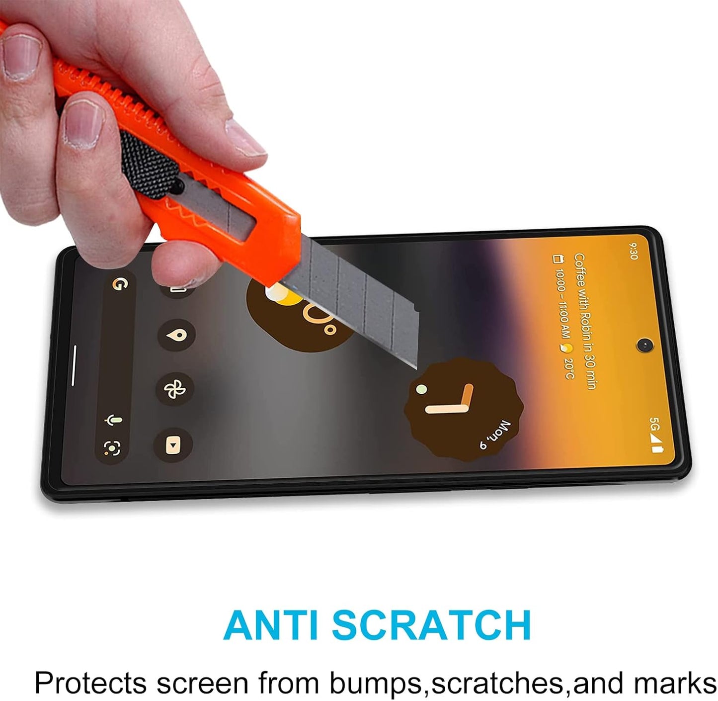 Didisky Tempered Glass Screen Protector for Google Pixel 6a 6.1 Inch Phone NEW