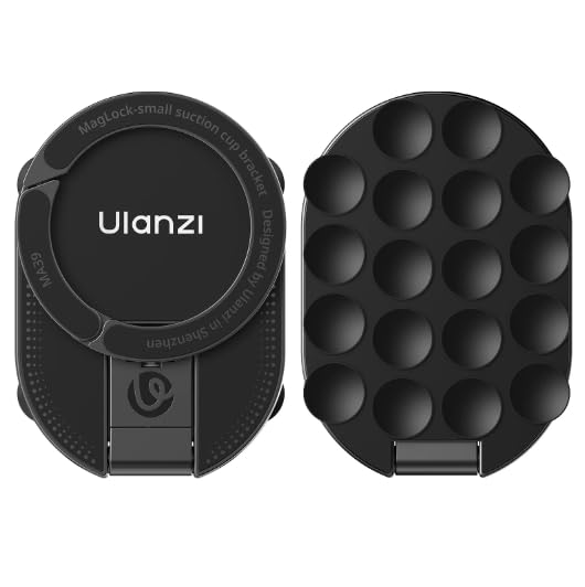 ULANZI Magnetic Adjustable Desk Phone Stand Holder Suction Mount Black NEW