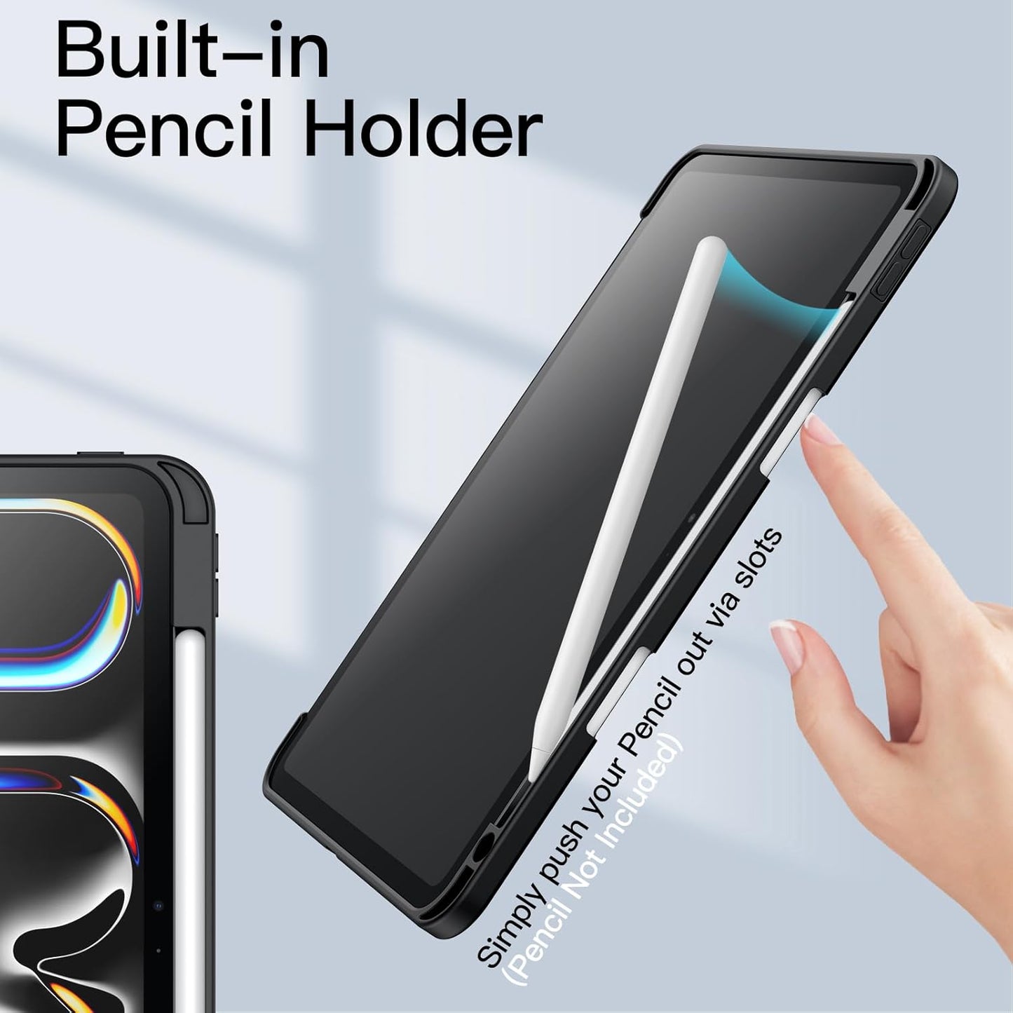 JETech Black Tablet Case for iPad Pro 11-Inch 5th & 6th Gen, Protective DEMO