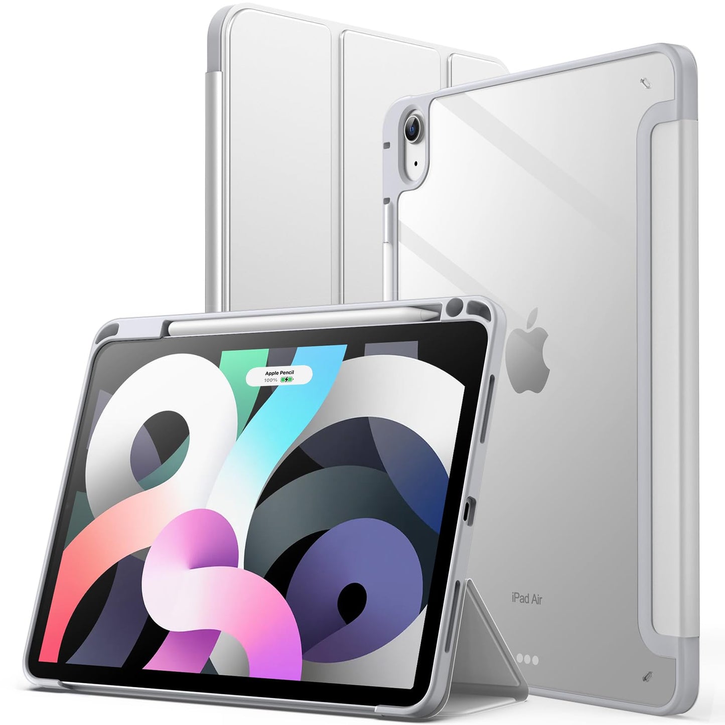 JETech Silver Tablet Case for 11-Inch iPad Air M3, M2, 5, 4 Size iPad Air DEMO