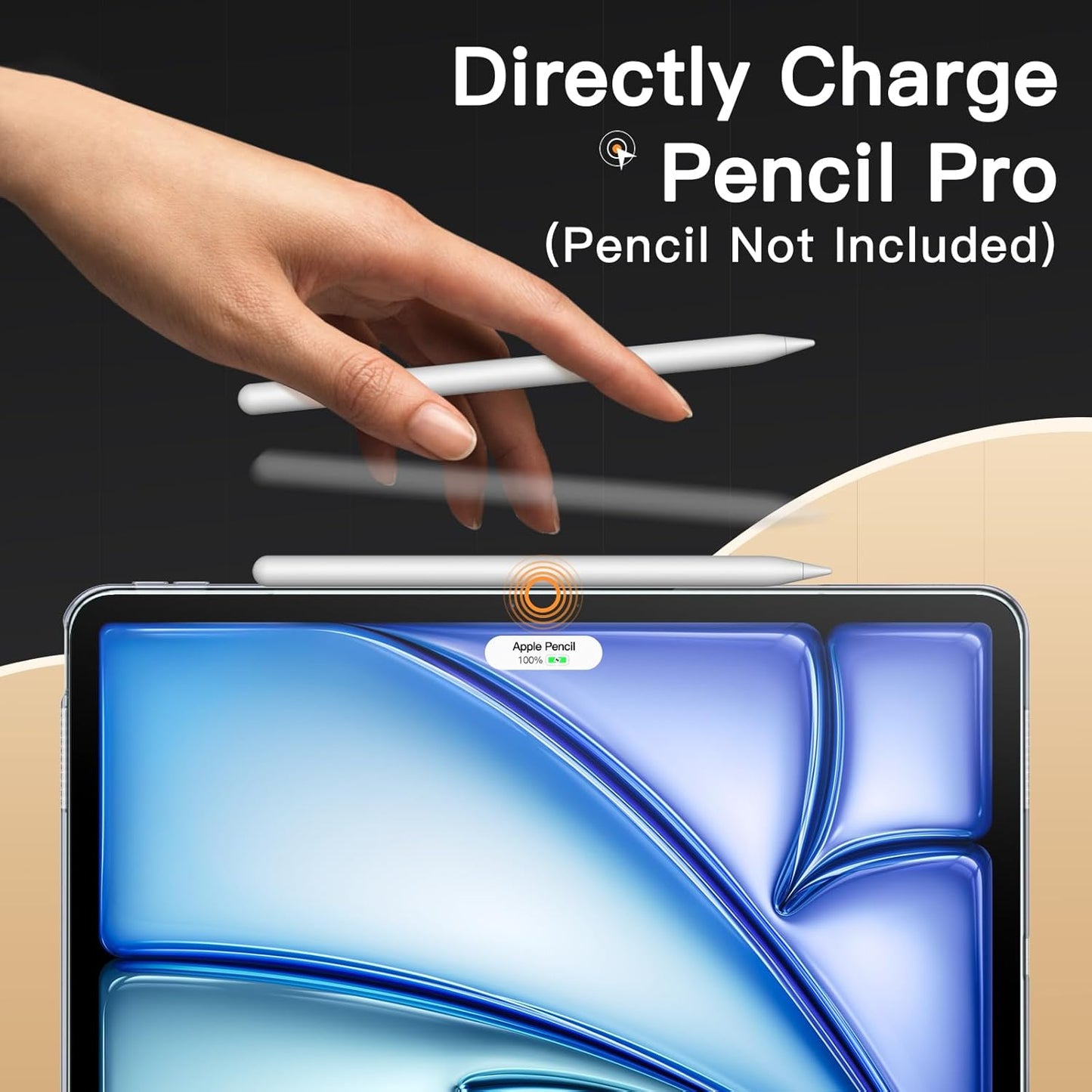 JETech Clear Tablet Case for iPad Air 13-Inch, Slim Lightweight Design DEMO