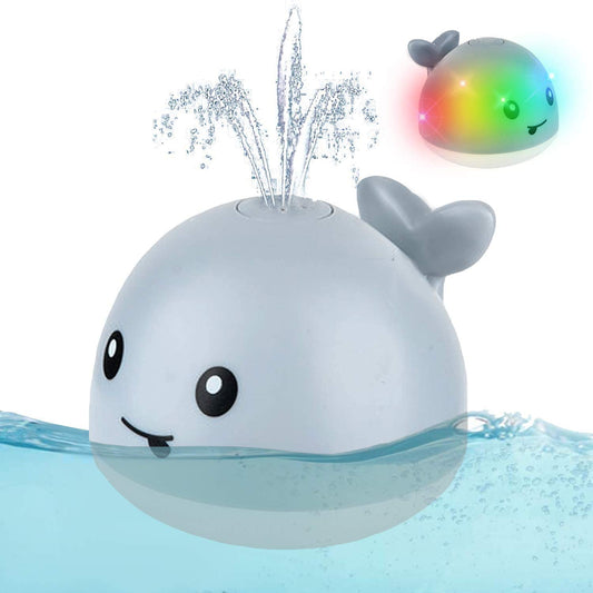 Automatic Water Spray Bath Toy with LED Lights Induction Sprinkler Grey DEMO