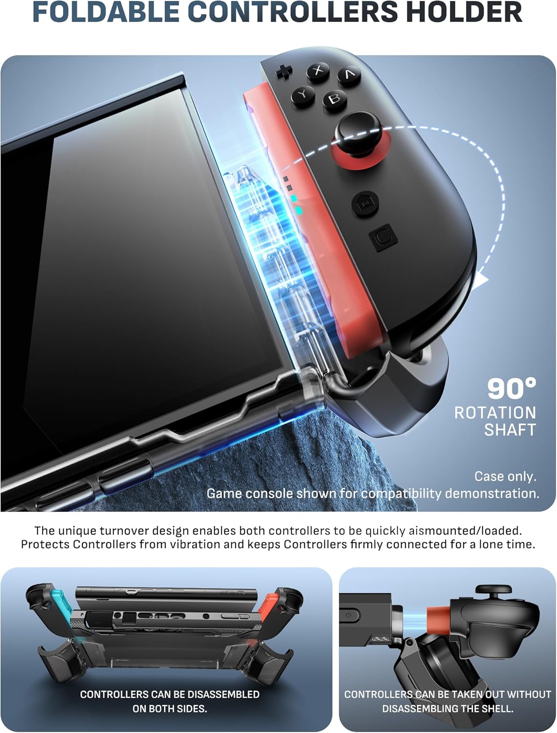 Protective Black Nintendo Switch 2 Console Accessories Case for Gaming DEMO
