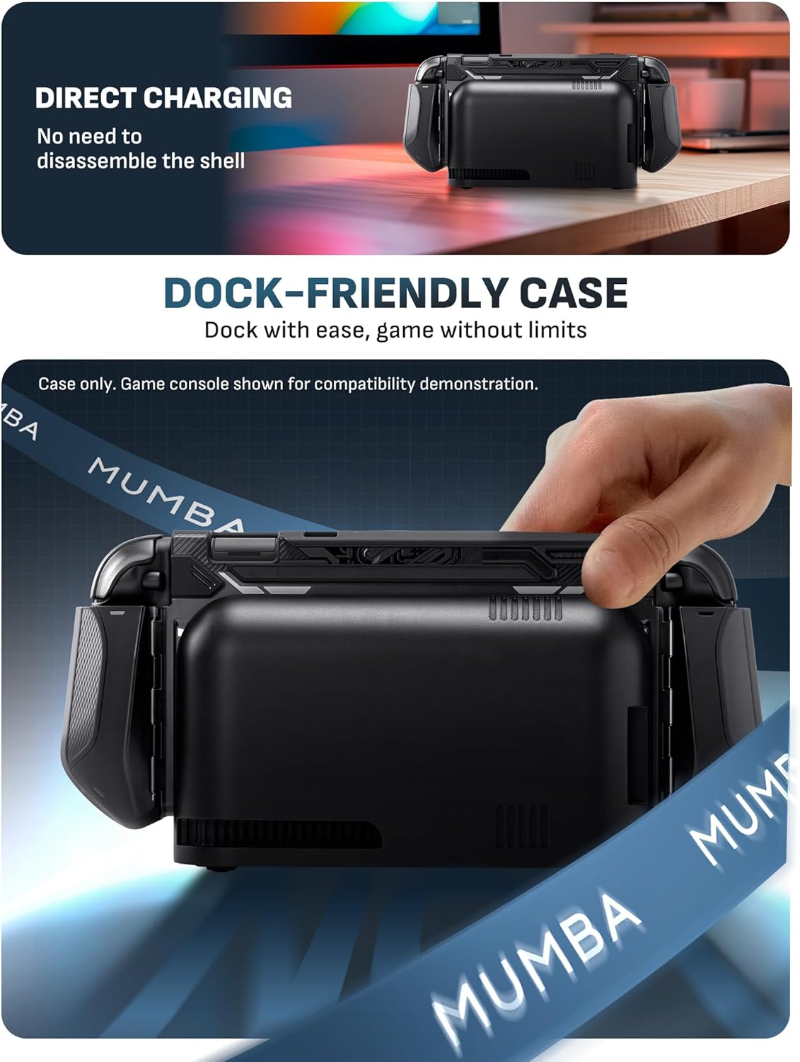 Protective Black Nintendo Switch 2 Console Accessories Case for Gaming DEMO