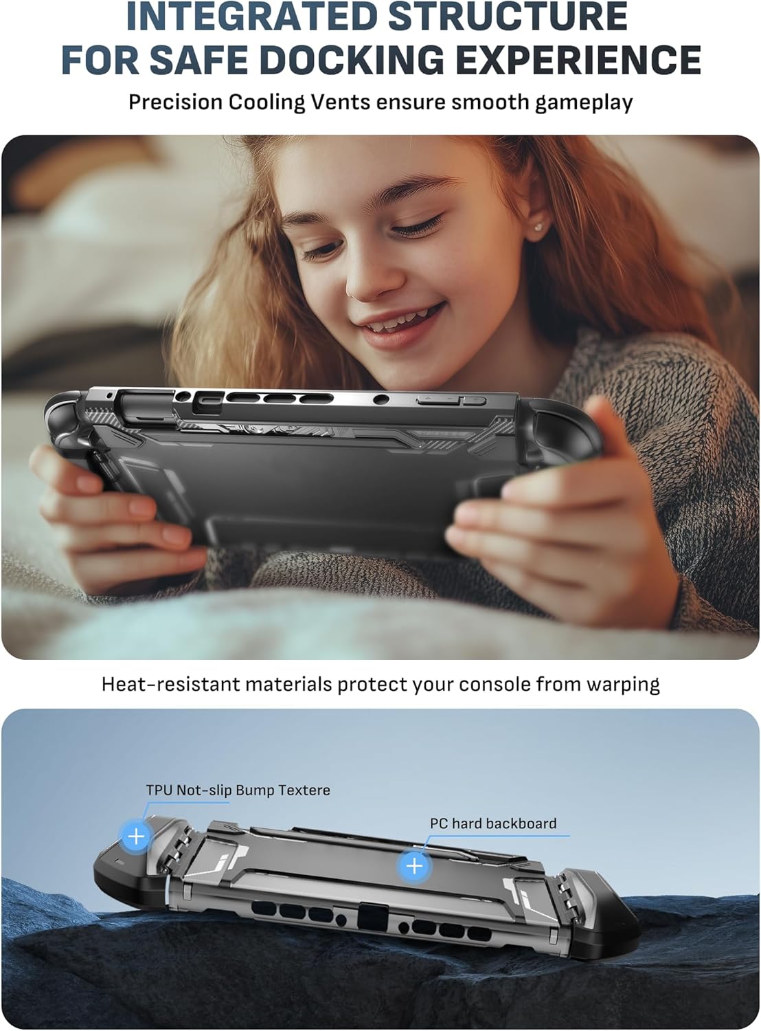 Protective Black Nintendo Switch 2 Console Accessories Case for Gaming DEMO