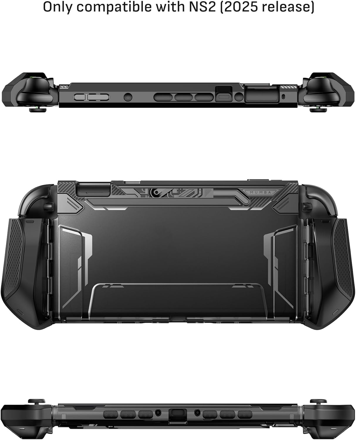 Protective Black Nintendo Switch 2 Console Accessories Case for Gaming DEMO