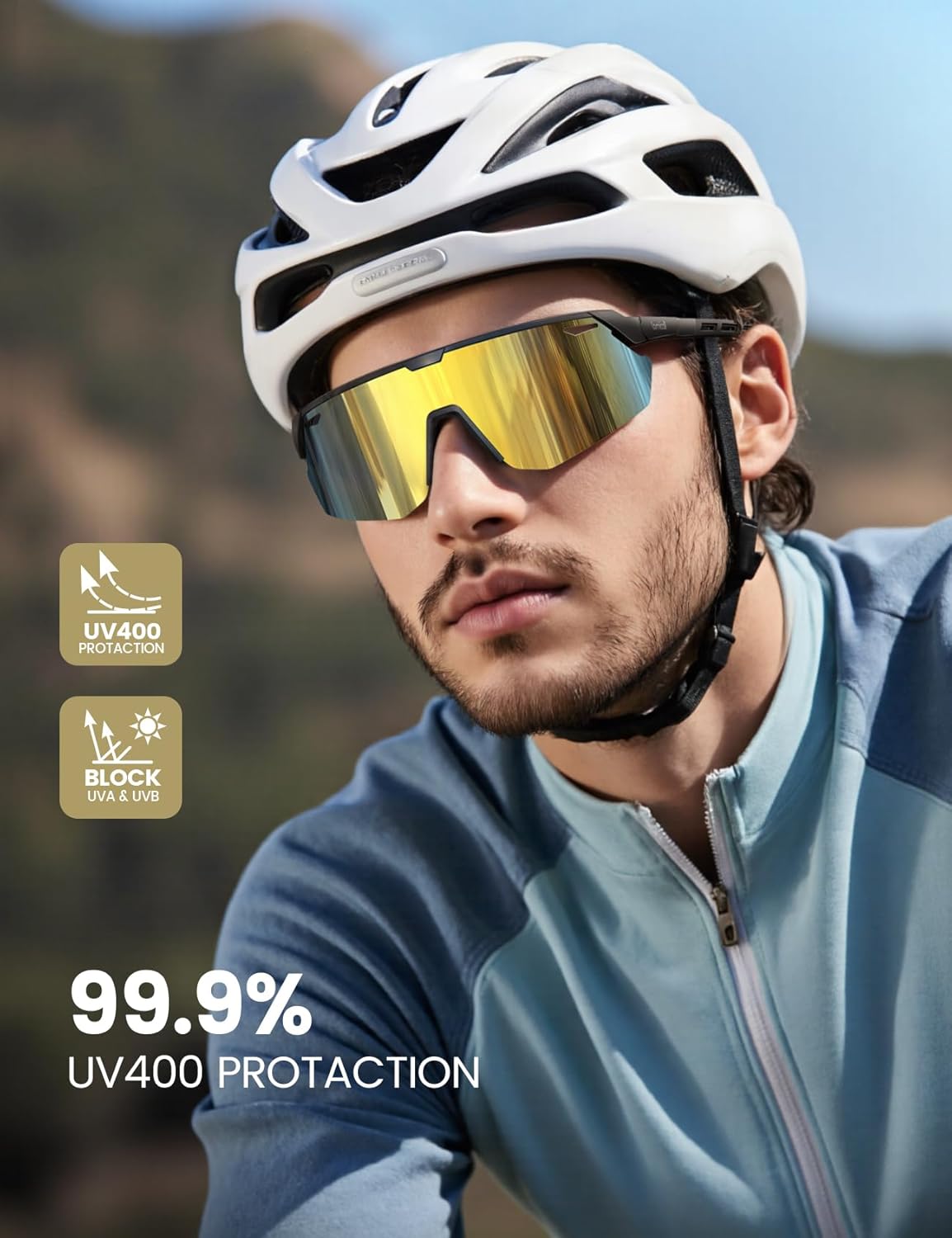 Lamicall Polarized Glasses Sports Sunglasses for Men & Women, UV400 NEW