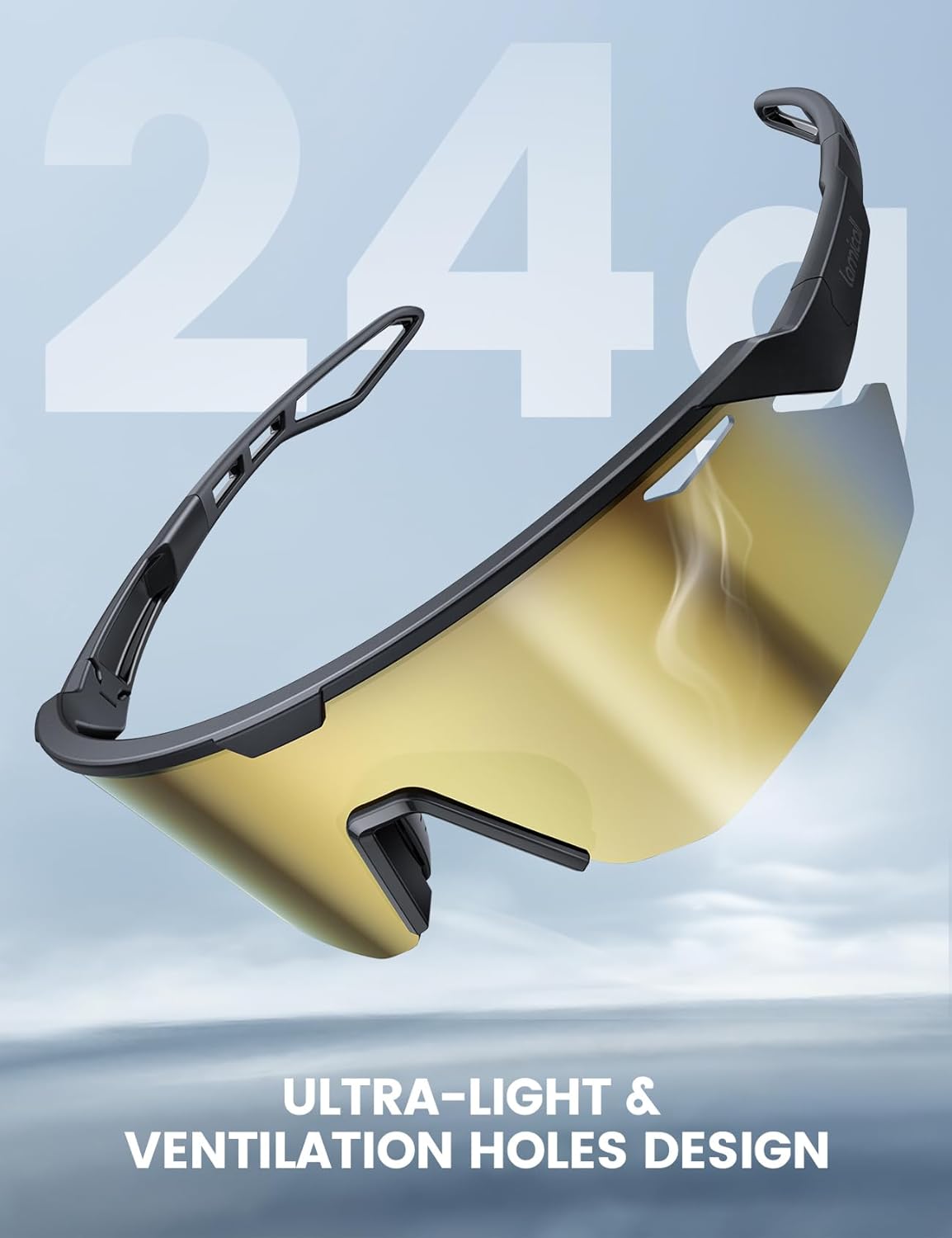 Lamicall Polarized Glasses Sports Sunglasses for Men & Women, UV400 NEW