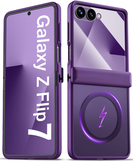 SIXBOX Slim Protective Phone Case for Samsung Galaxy Z Flip 7 in Purple NEW