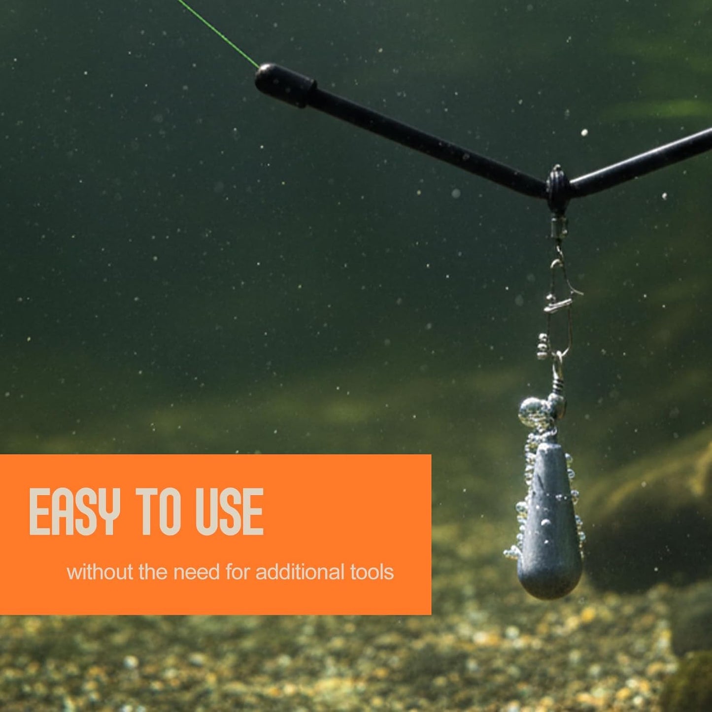 croch Plastic Terminal Tackle Fishing Anti-Tangle Feeder Boom with Snaps NEW