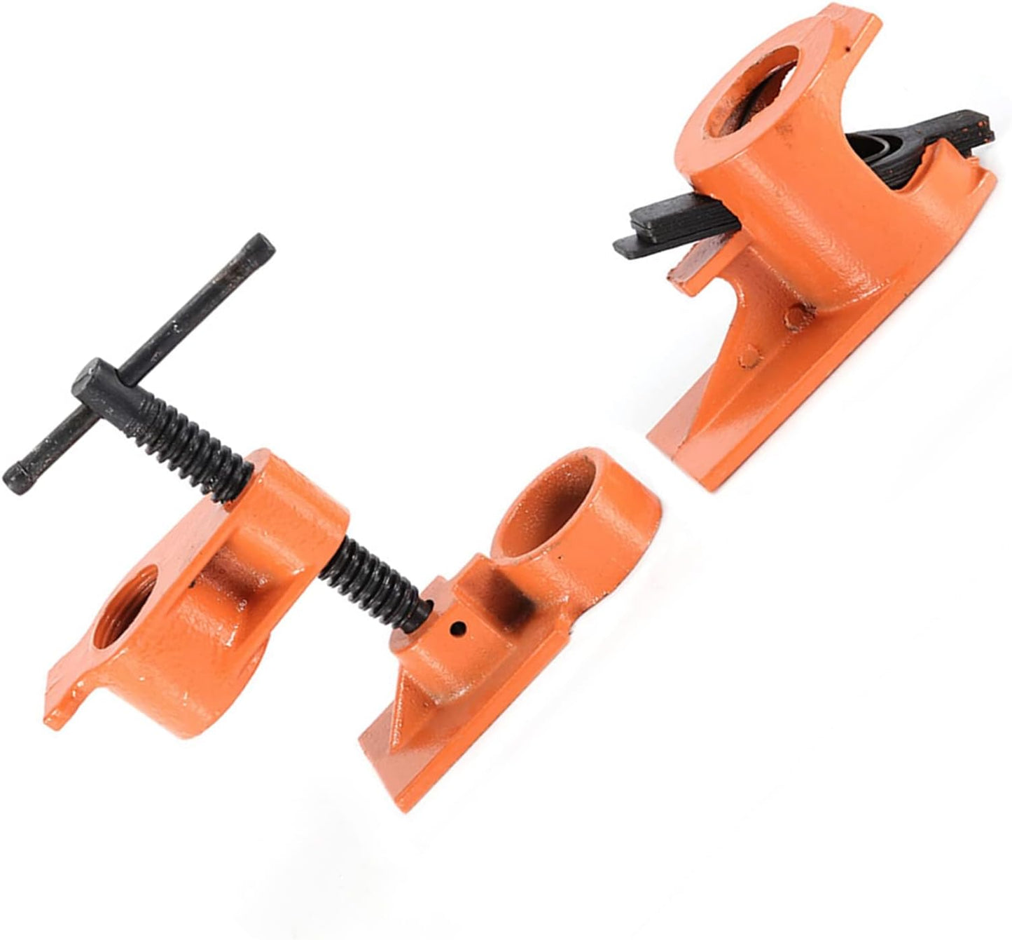 Heavy Duty 1 Inch Woodworking Pipe Clamp Workholding Device Orange & Black NEW