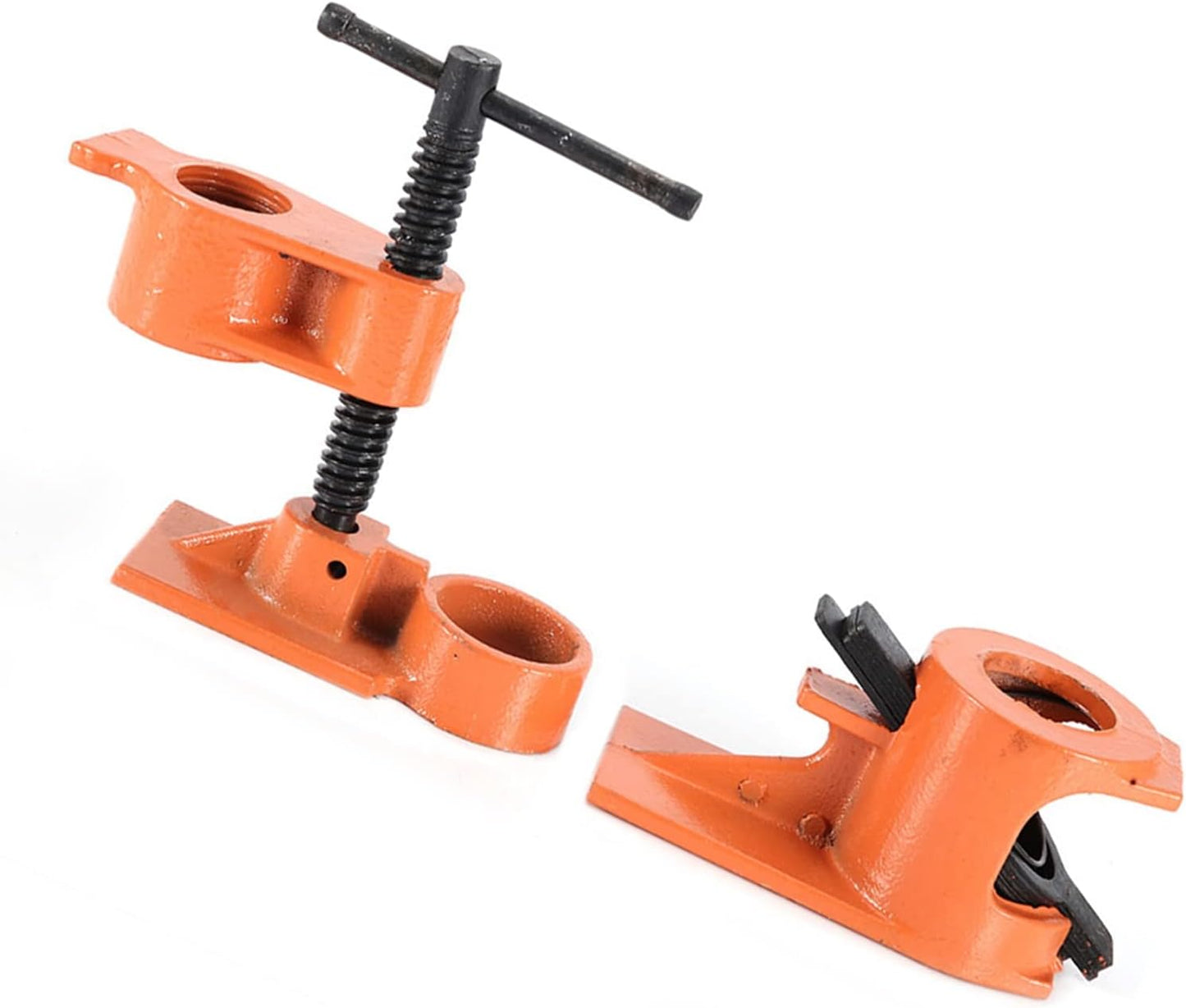 Heavy Duty 1 Inch Woodworking Pipe Clamp Workholding Device Orange & Black NEW