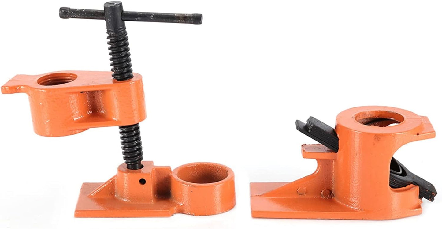 Heavy Duty 1 Inch Woodworking Pipe Clamp Workholding Device Orange & Black NEW
