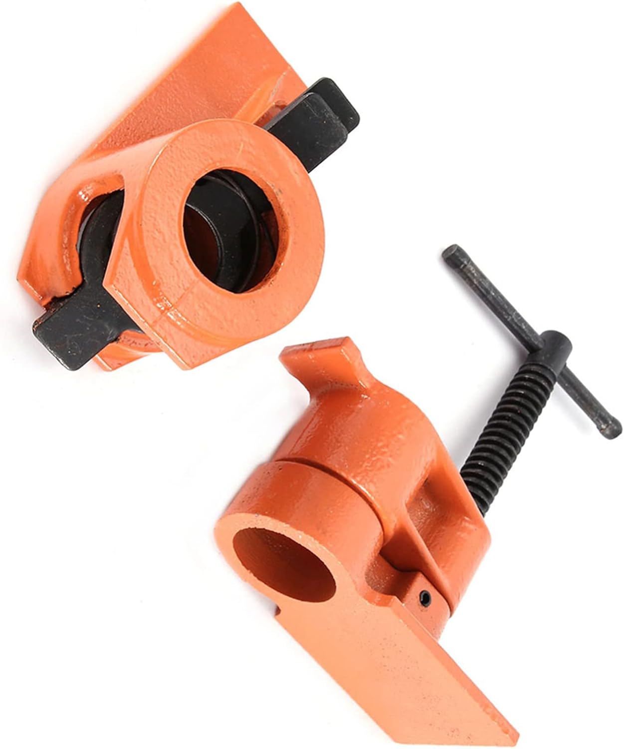 Heavy Duty 1 Inch Woodworking Pipe Clamp Workholding Device Orange & Black NEW