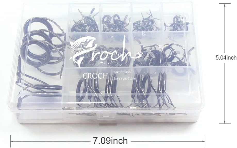 Croch Fishing Rod Tip Repair Kit Stainless Steel Pliers & Tools Size 6# NEW