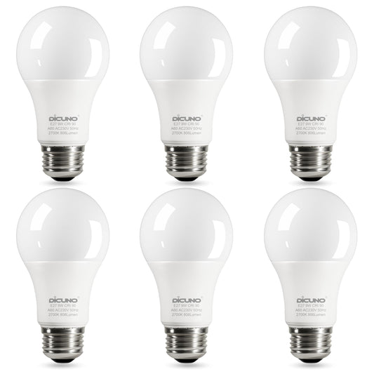 DiCUNO 9W LED Bulbs LED Bulb, Warm White 60W Equivalent, High CRI Lighting DEMO